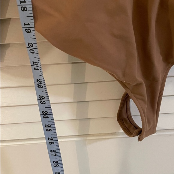Intimately Free People Tan 3/4 Sleeve Thong Bodysuit - Picture 5 of 8